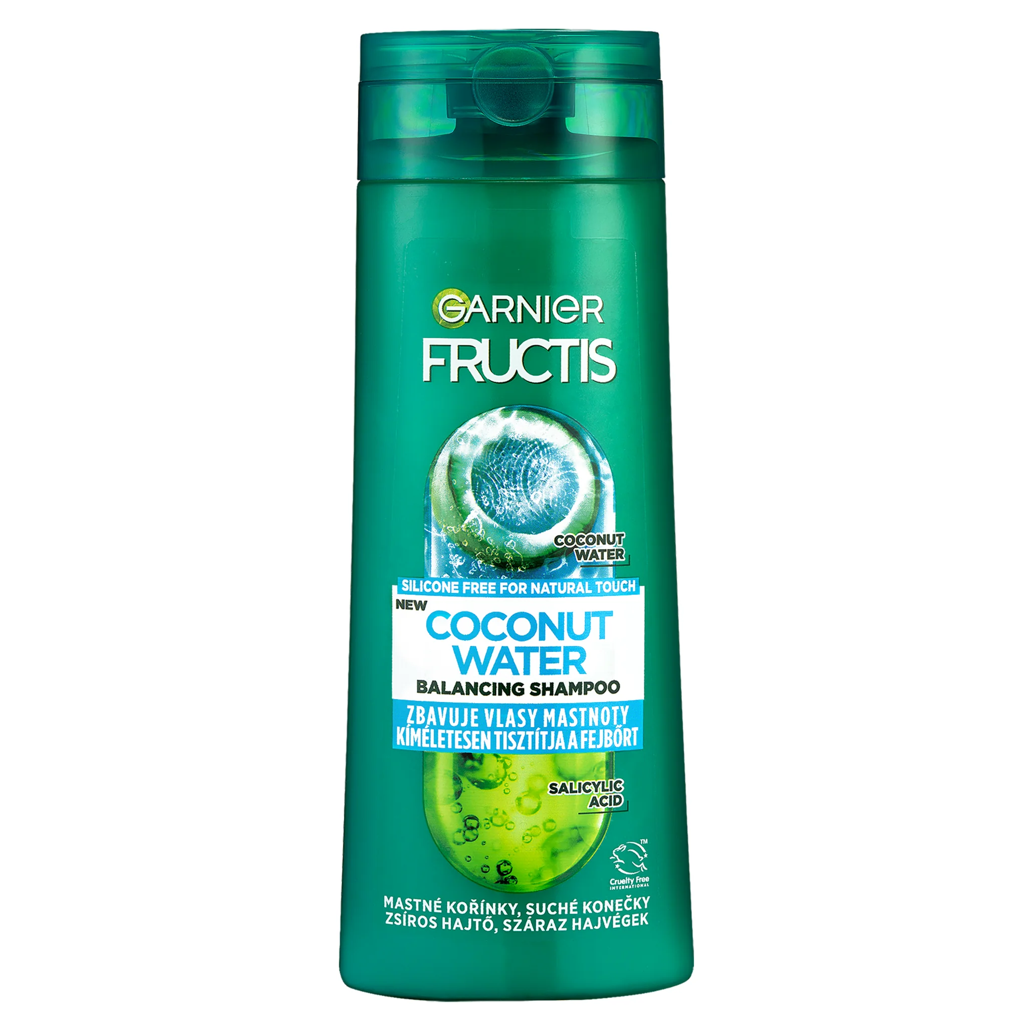 GARNIER FRUCTIS COCONUT WATER šampón 1×250ml, šampón na vlasy