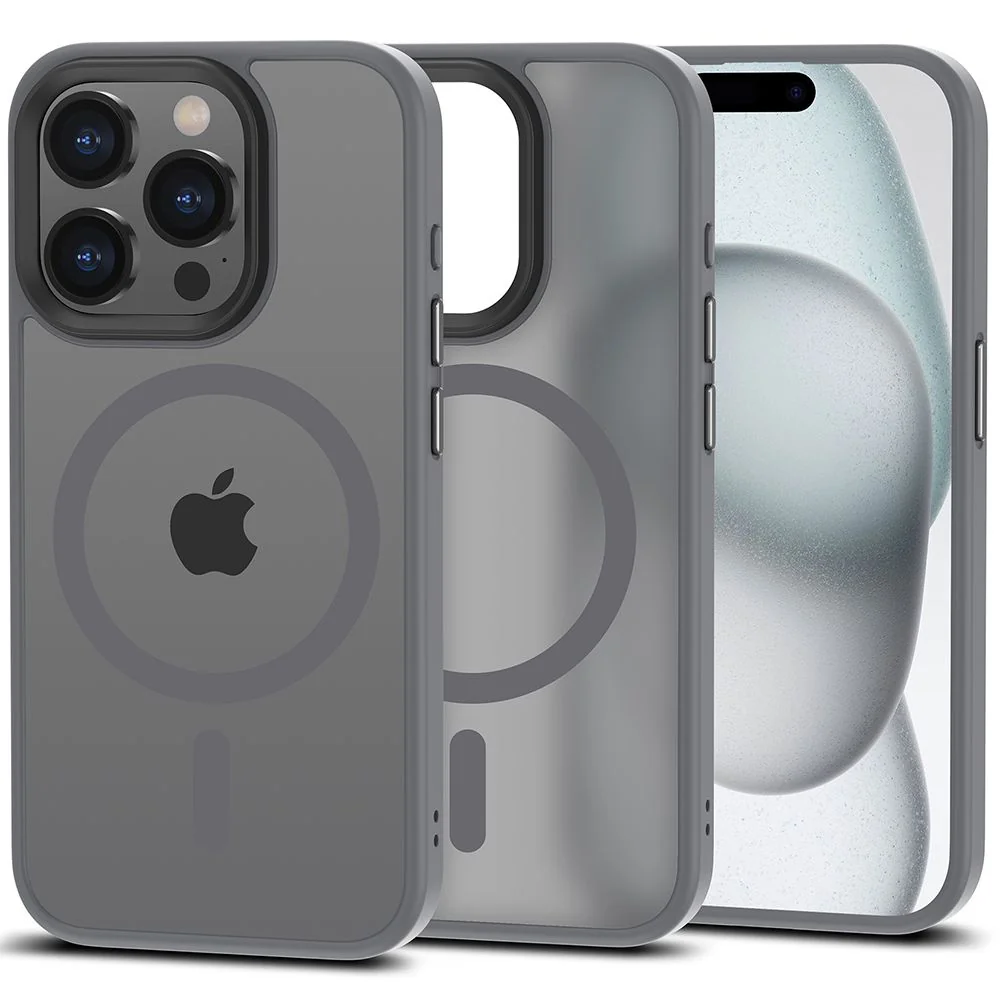 Tech-Protect Magmat MagSafe kryt na iPhone 15 Pro Max, šedá