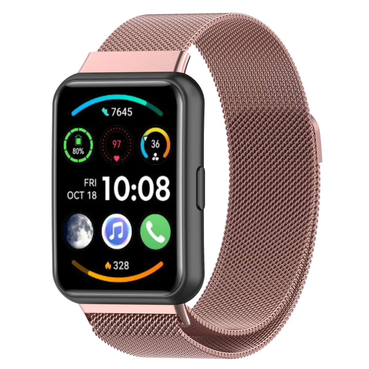 Bstrap Milanese remienok na Huawei Watch Fit 2 pink