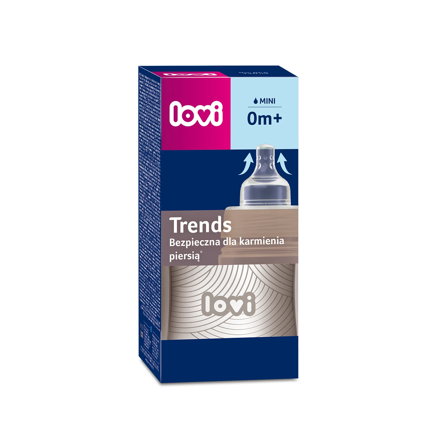 LOVI Dojčenská fľaša Trends 120 ml Harmony 1×1ks, dojčenská fľaša