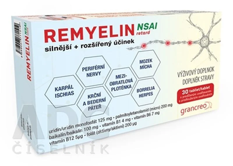 REMYELIN NSAI retard 1×30 tbl, tablety pre ľudí s neuropatickými ťažkosťami