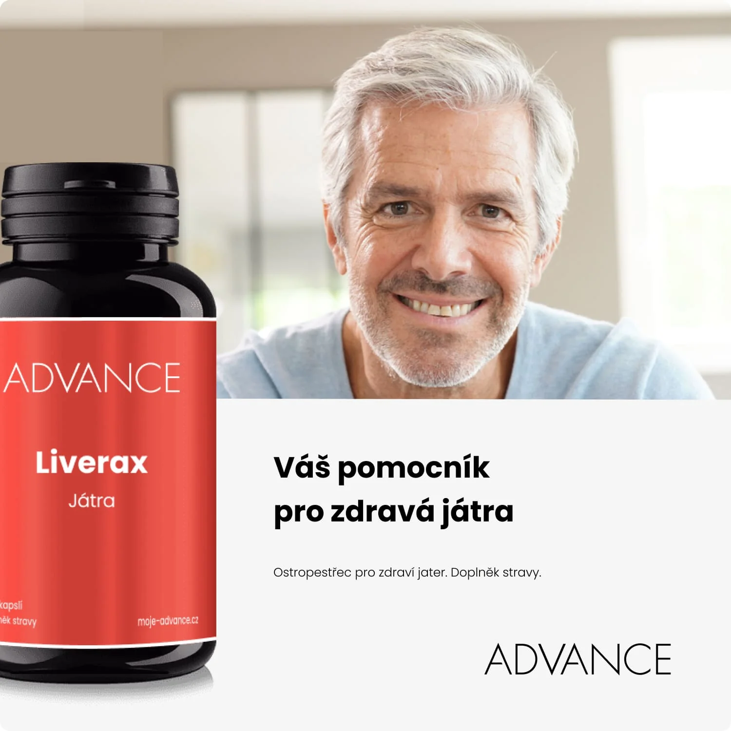 ADVANCE Liverax 60 kapsúl - pečeň 1×60 cps, výživový doplnok