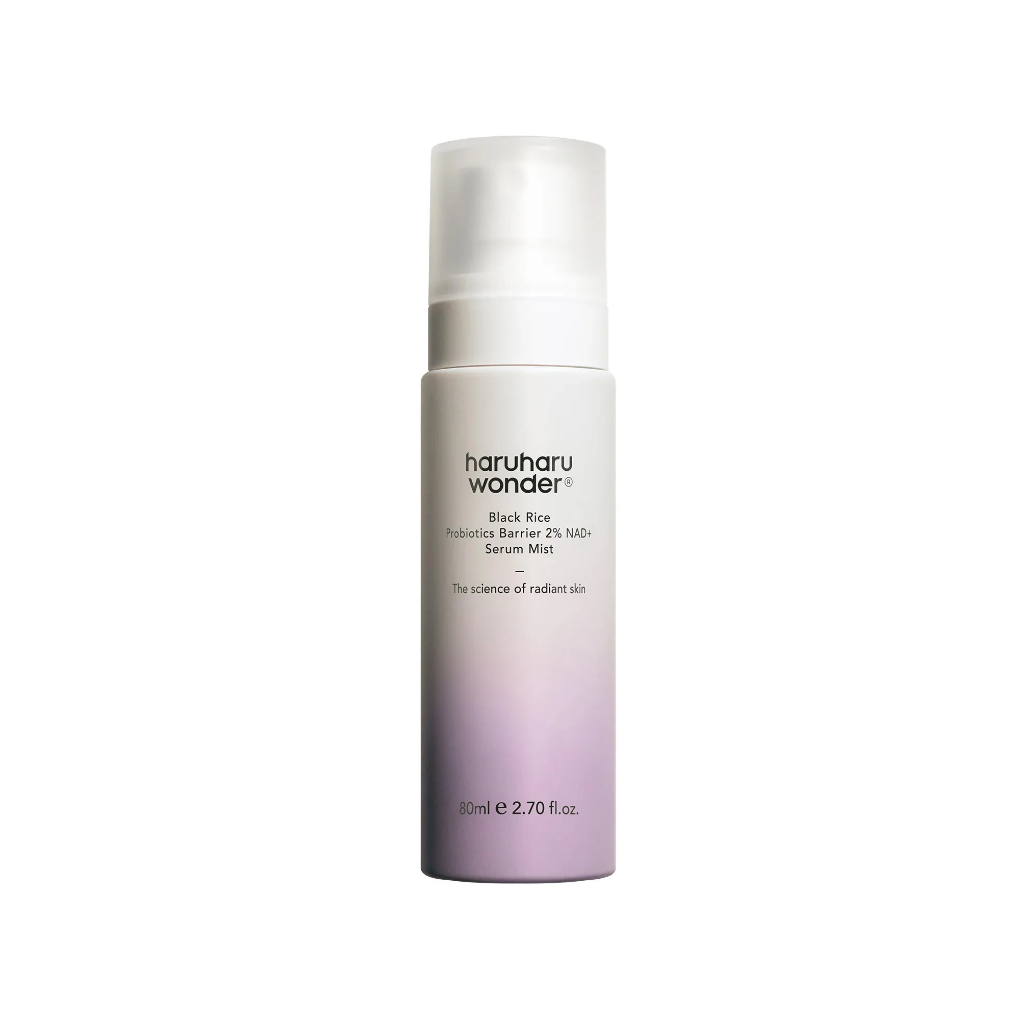 HARUHARU WONDER Black Rice Probiotics Barrier 2% NAD+ Serum Mist Pleťová hmla na posilnenie kožnej bariéry 80ml