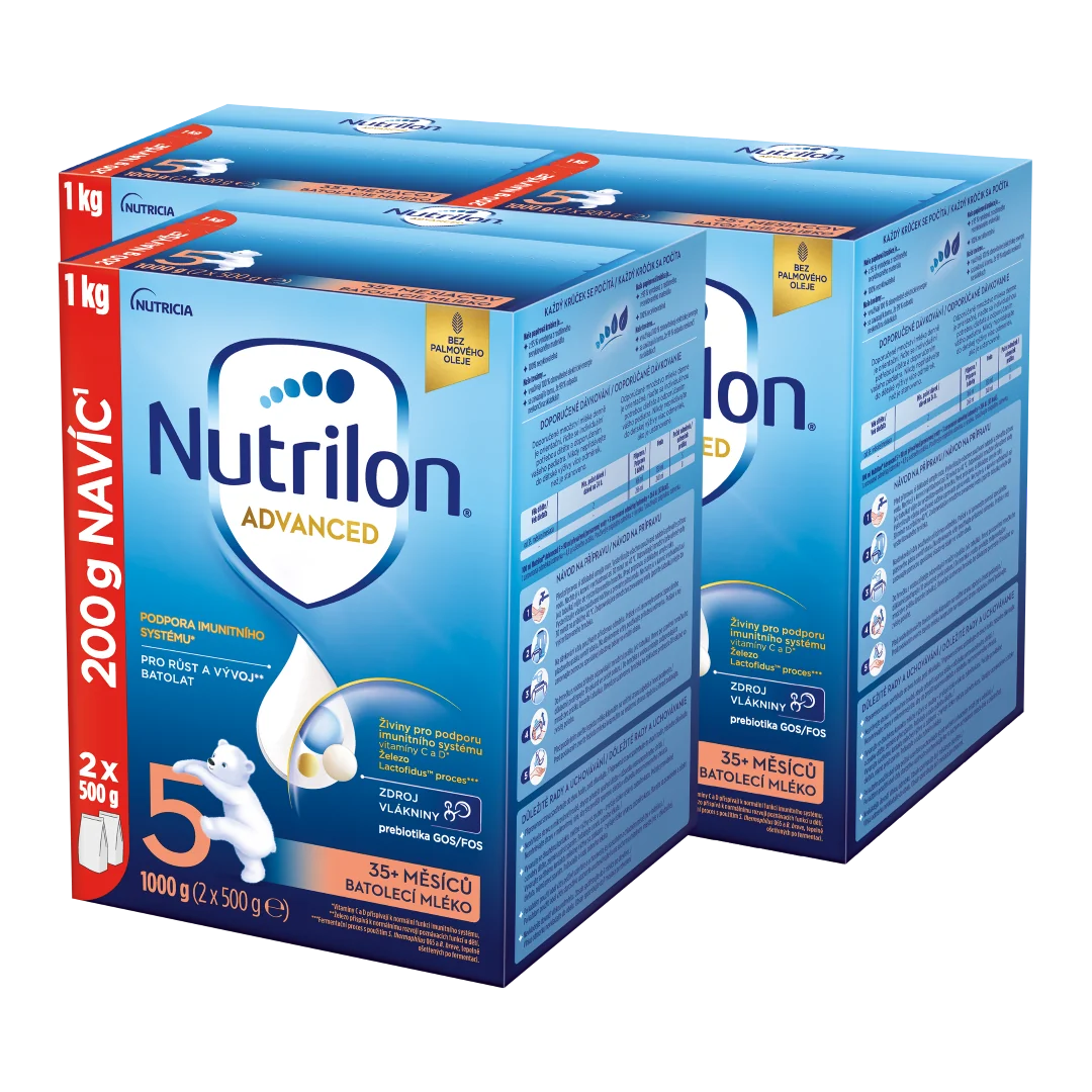 NUTRILON Advanced 5 3×1000 g, batoľacie mlieko