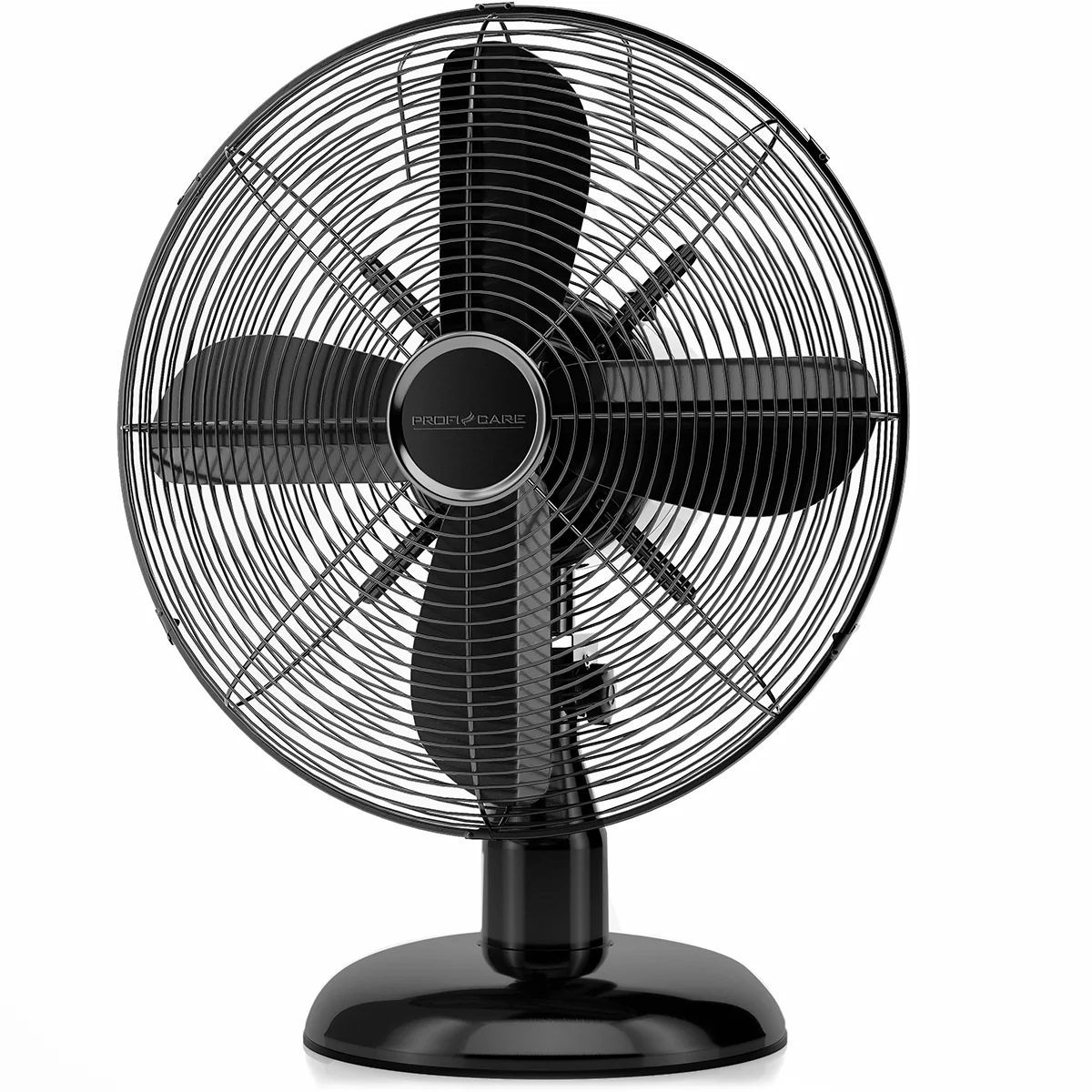 ProfiCare VL 3063 BK stolový ventilátor 30 cm, kovový, čierny