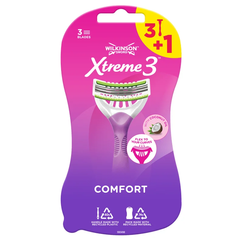 7005712C Wilkinson Xtreme 3 Beauty pohotový holiaci strojček (3+1 ks)
