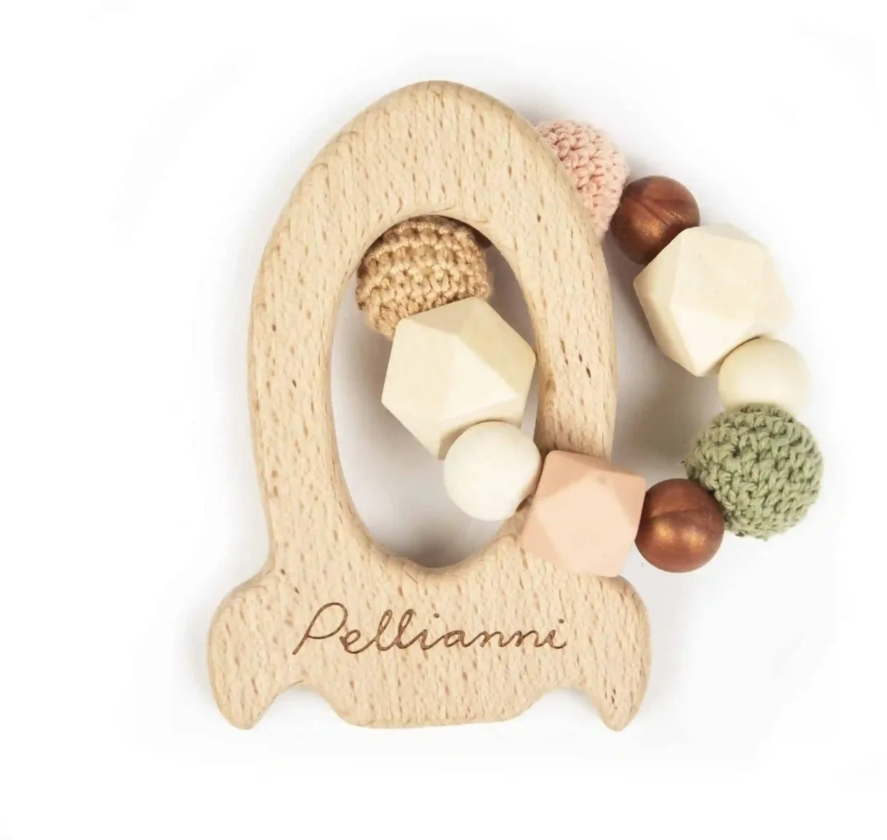 PELLIANNI drevene hryzadlo Autumn 1×1 ks, hryzadlo