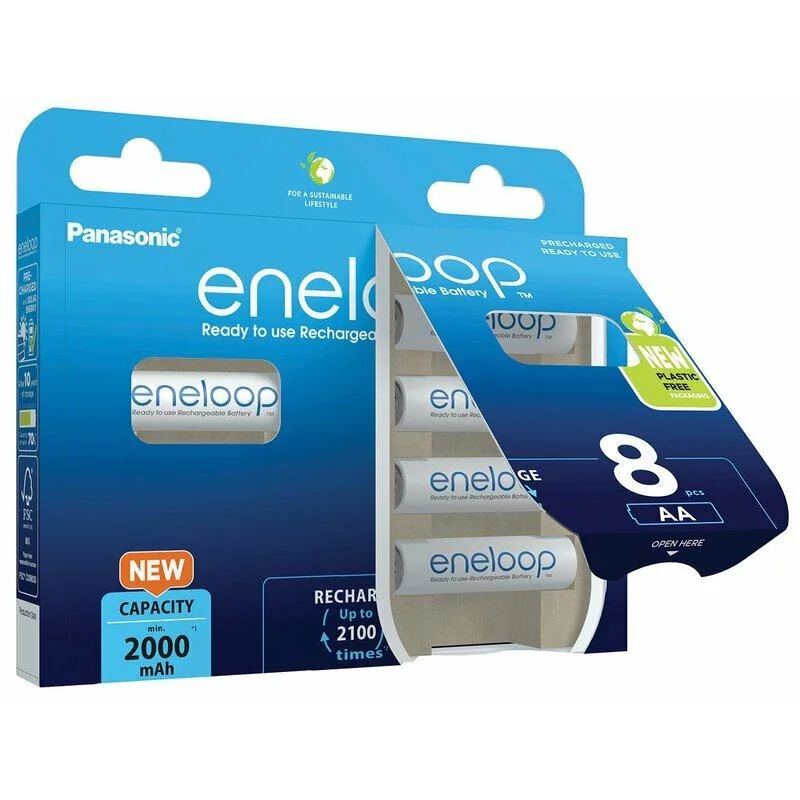 Panasonic Eneloop AA 2000mAh nabíjacie batérie 8ks (BK-3MCDE/8BE)