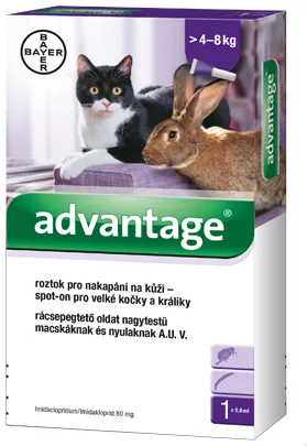 Advantage S.O. Antiparazitikum Mačka 4kg+ 1×0,8ml
