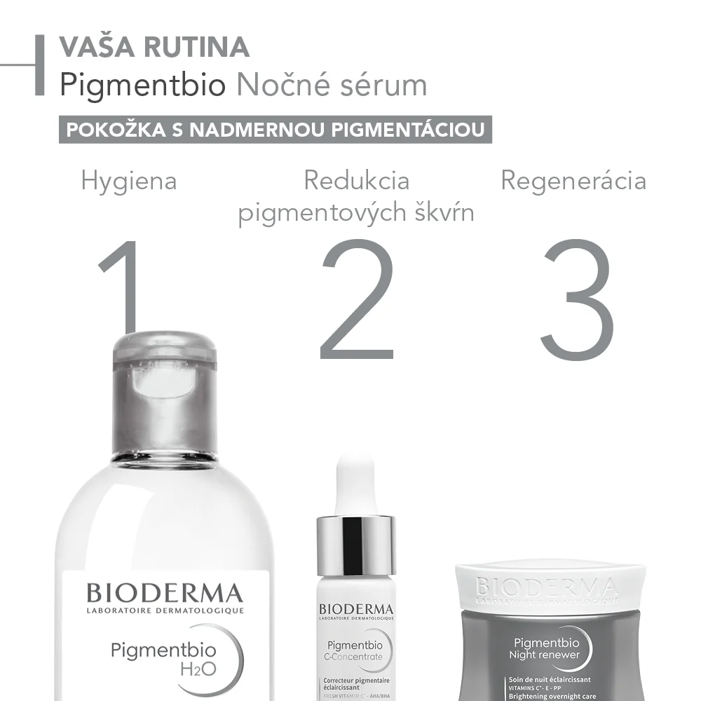 BIODERMA Pigmentbio Nočný gél-krém na pigmentové škvrny a vrásky 1×50 ml, nočný pleťový gel-krém