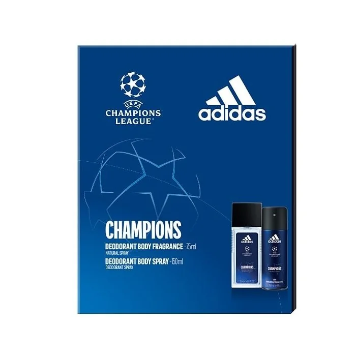 ADIDAS UEFA CHL EDIT DEO 75ML+DEO SPREJ 150ML 1SET 1×1 ks, set