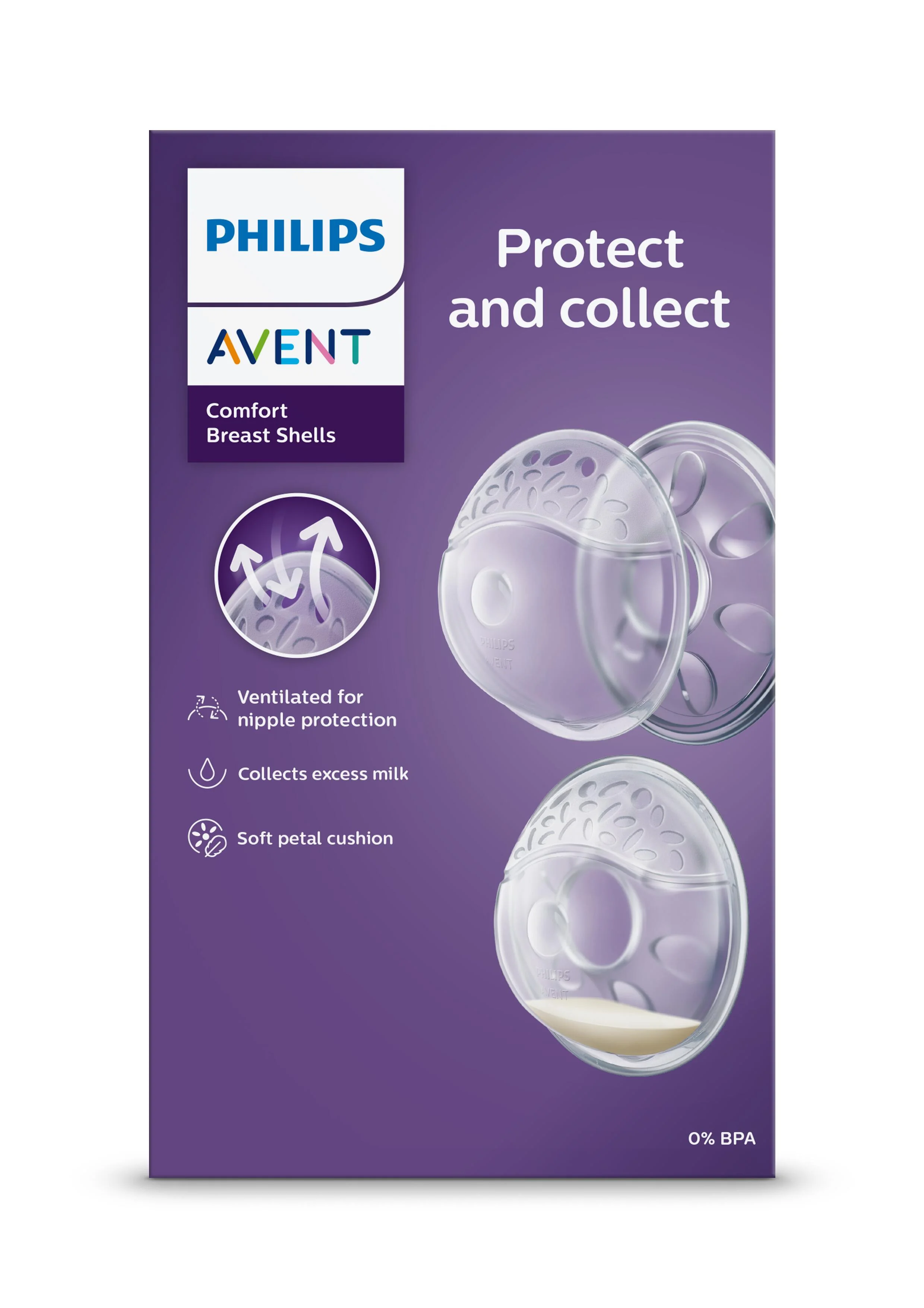 Philips AVENT SCF157/02 Pohodlné prsné mušle 2 ks