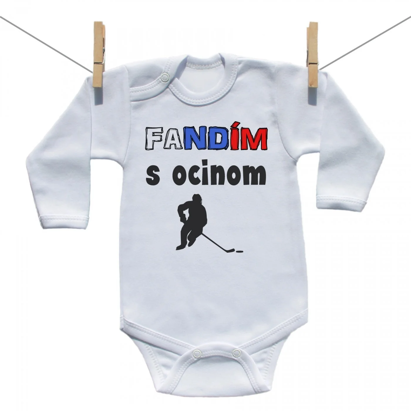 Boodyy Body s dlhým rukávom Fandím s ocinom Veľkosť: 56