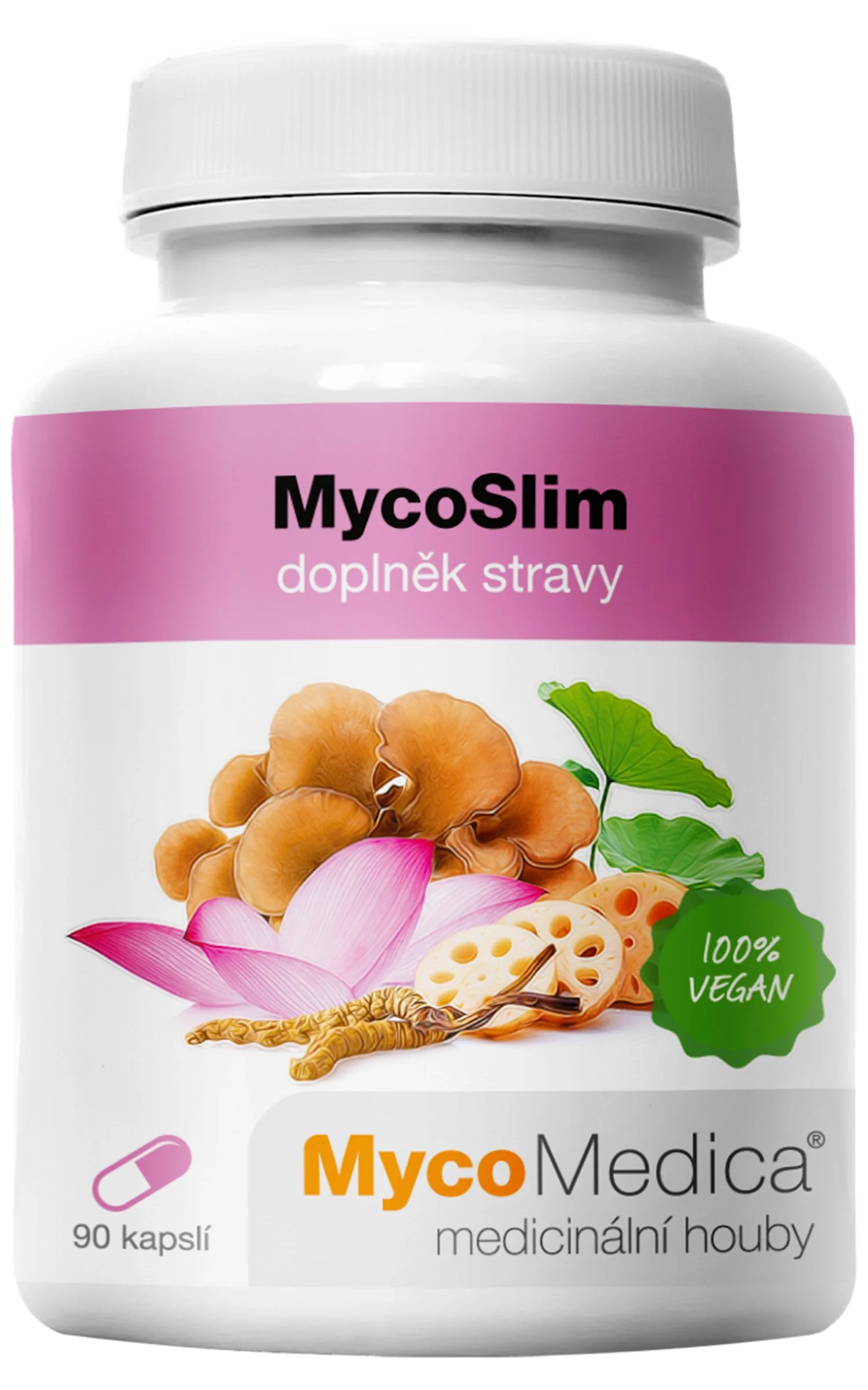 Mycomedica Mycoslim Vg 500mg 90cps 1×90 cps, výživový doplnok