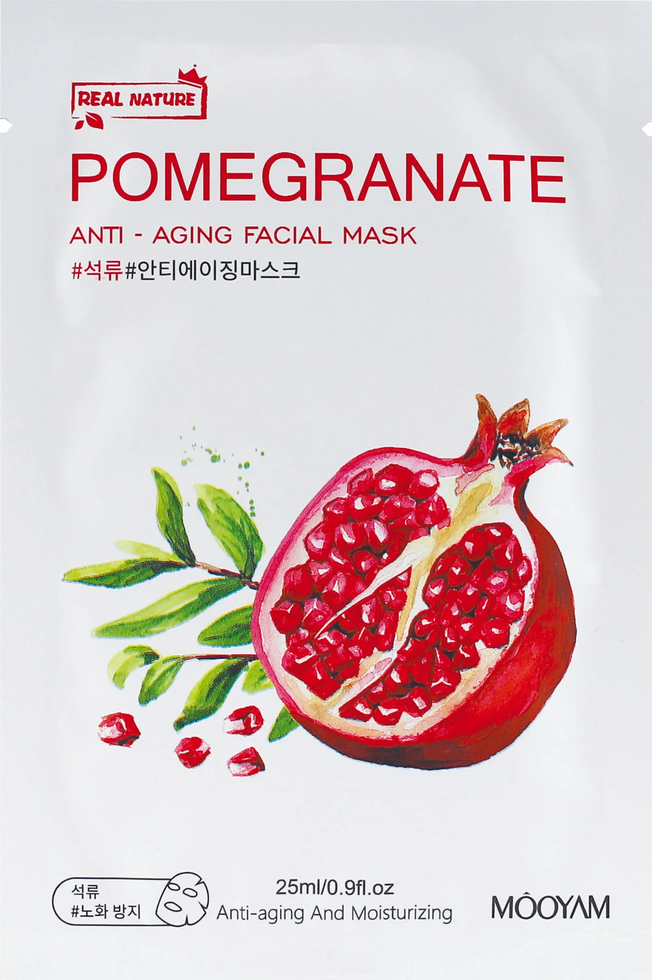 Mooyam pleťová maska Pomegran Anti-age 1×25 ml, pleťová maska