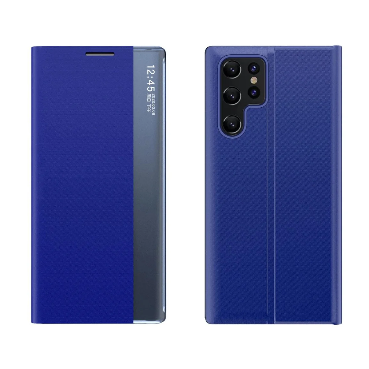 MG Sleep Case knižkové puzdro na Samsung Galaxy S25 Plus, modré