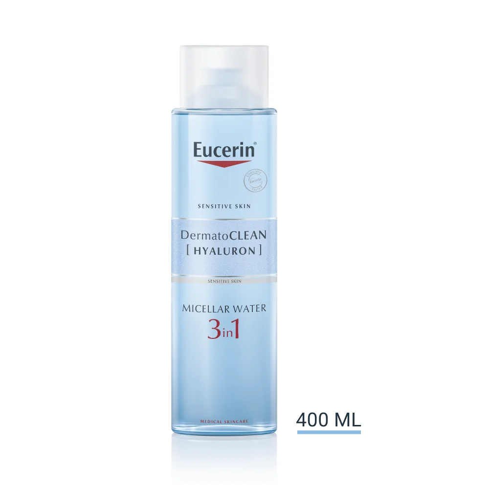 Eucerin DermatoCLEAN HYALURON Micelárna VODA 3v1 1×400 ml, citlivá pleť