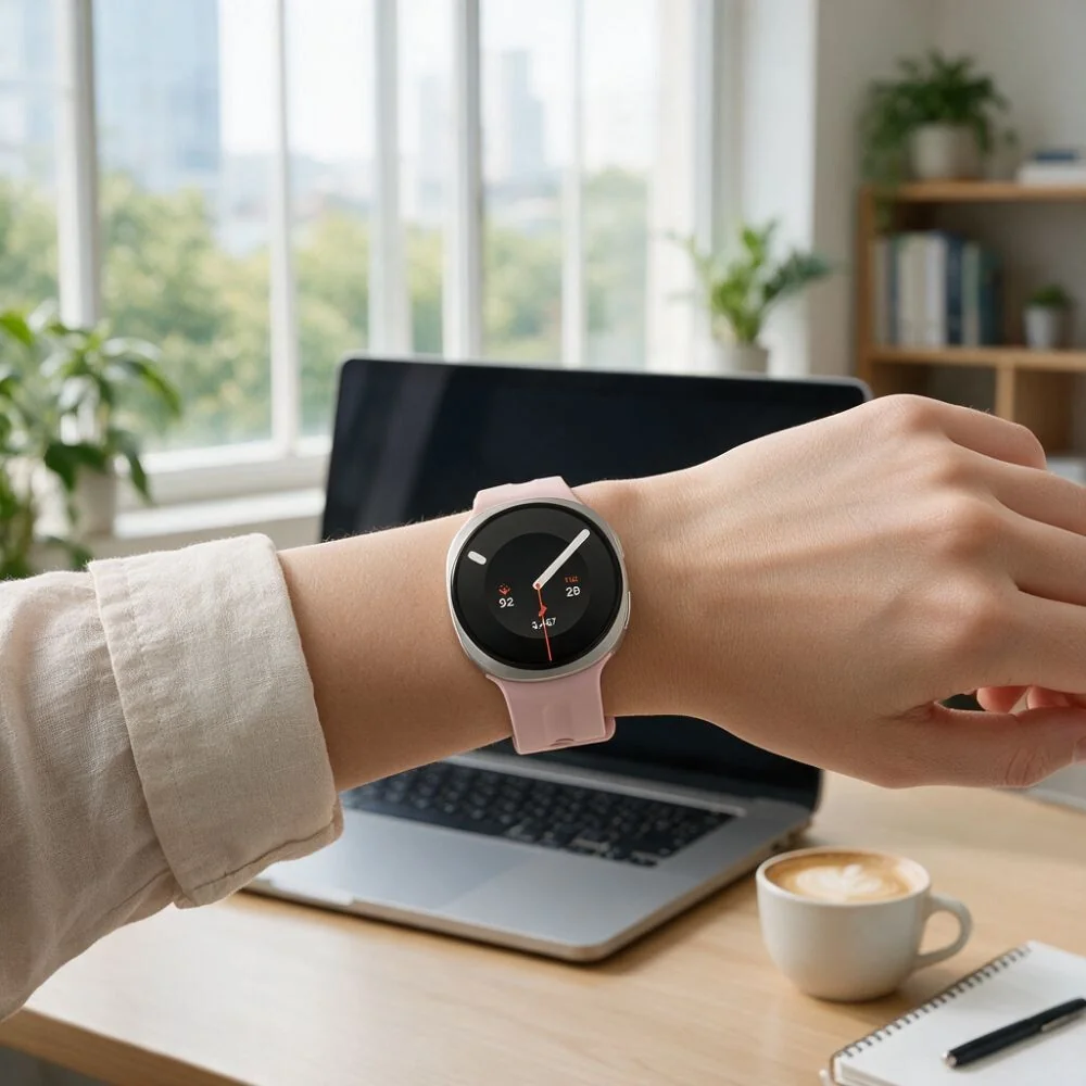 Tech-Protect Silicone Evo remienok na Samsung Galaxy Watch 8 / 9 / Classic (40 / 44 / 46mm), powder pink