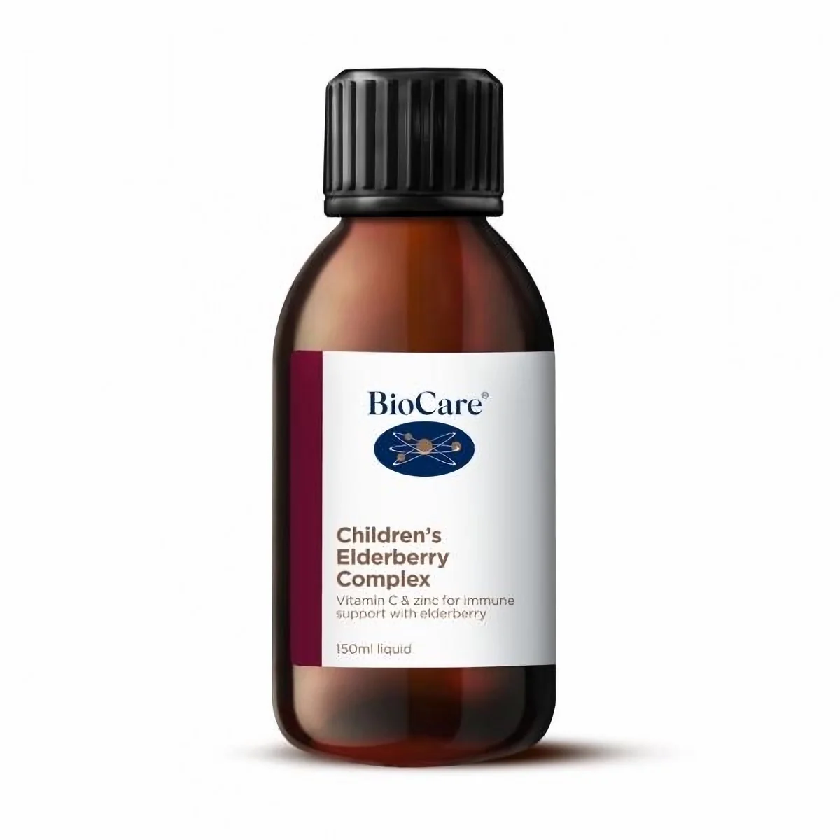 Biocare Children's Elderberry Complex, bazový sirup pre deti, komplex na imunitu, 150 ml