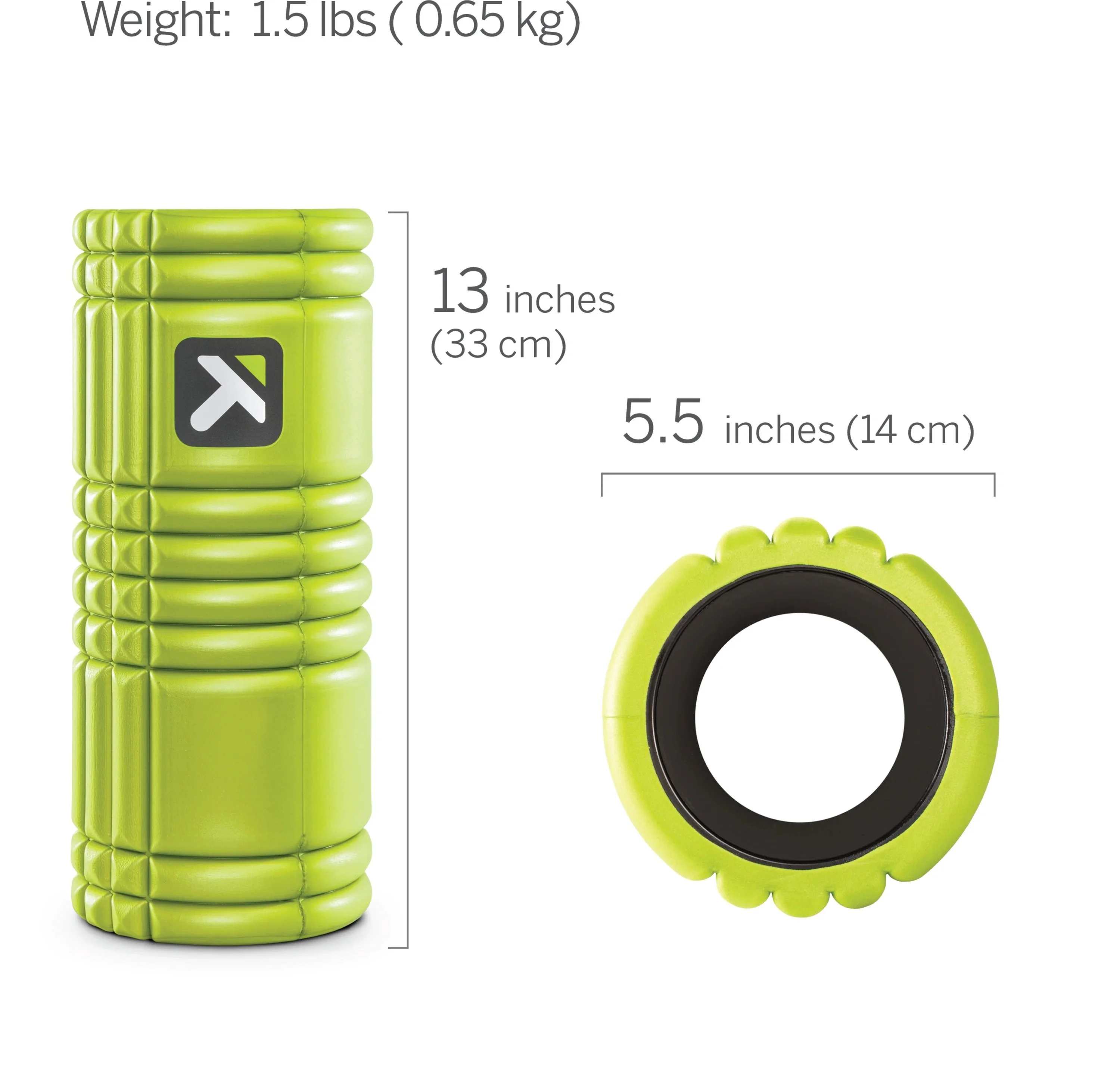 TriggerPoint GRID Foam Roller 33 cm Farba - Lime
