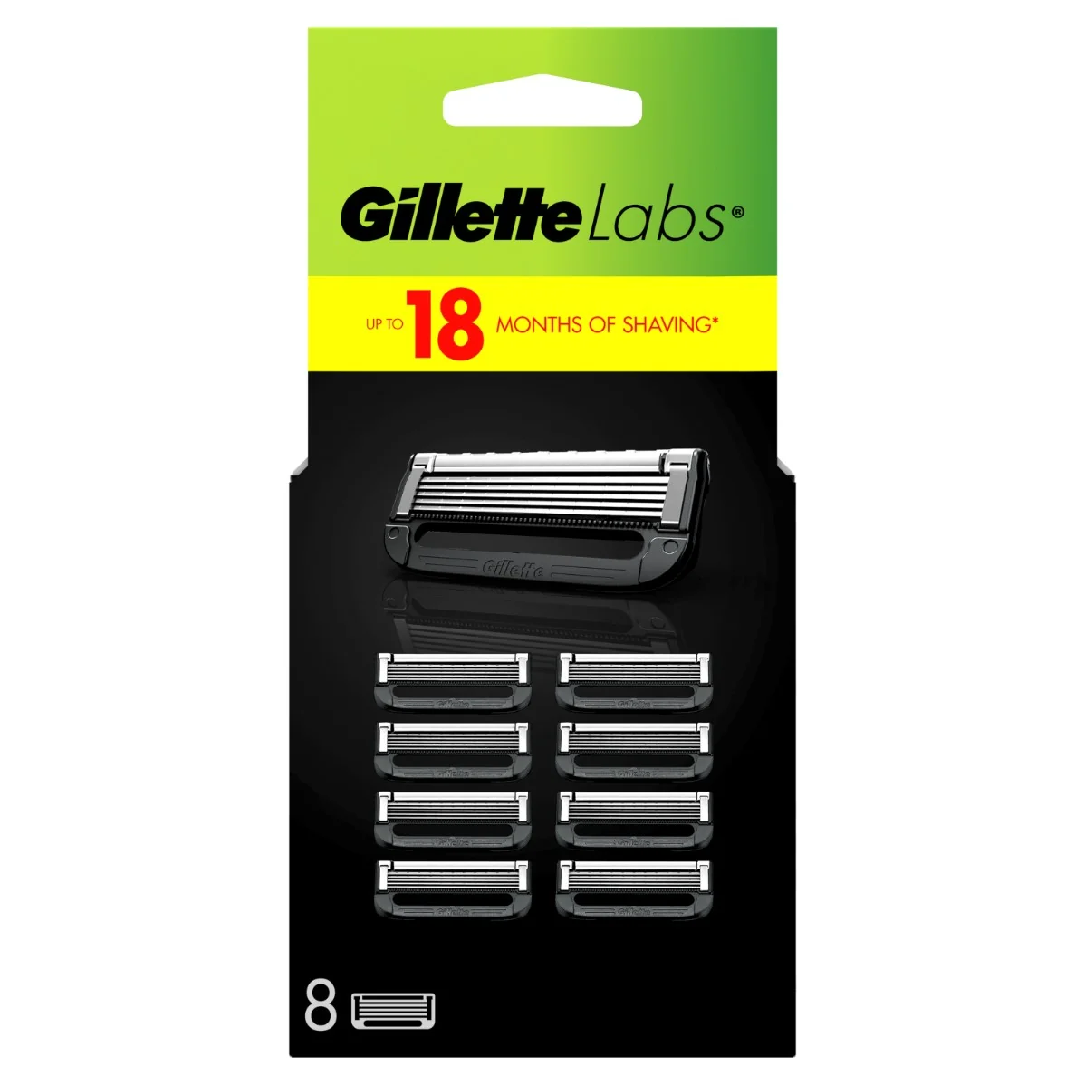 Gillette Labs náhradné holiace hlavice 8 ks 8 ks