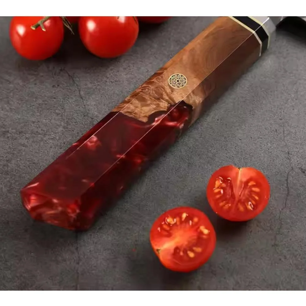 Damaškový kuchynský nôž Airi-Kiritsuke 33cm, čepeľ 19cm