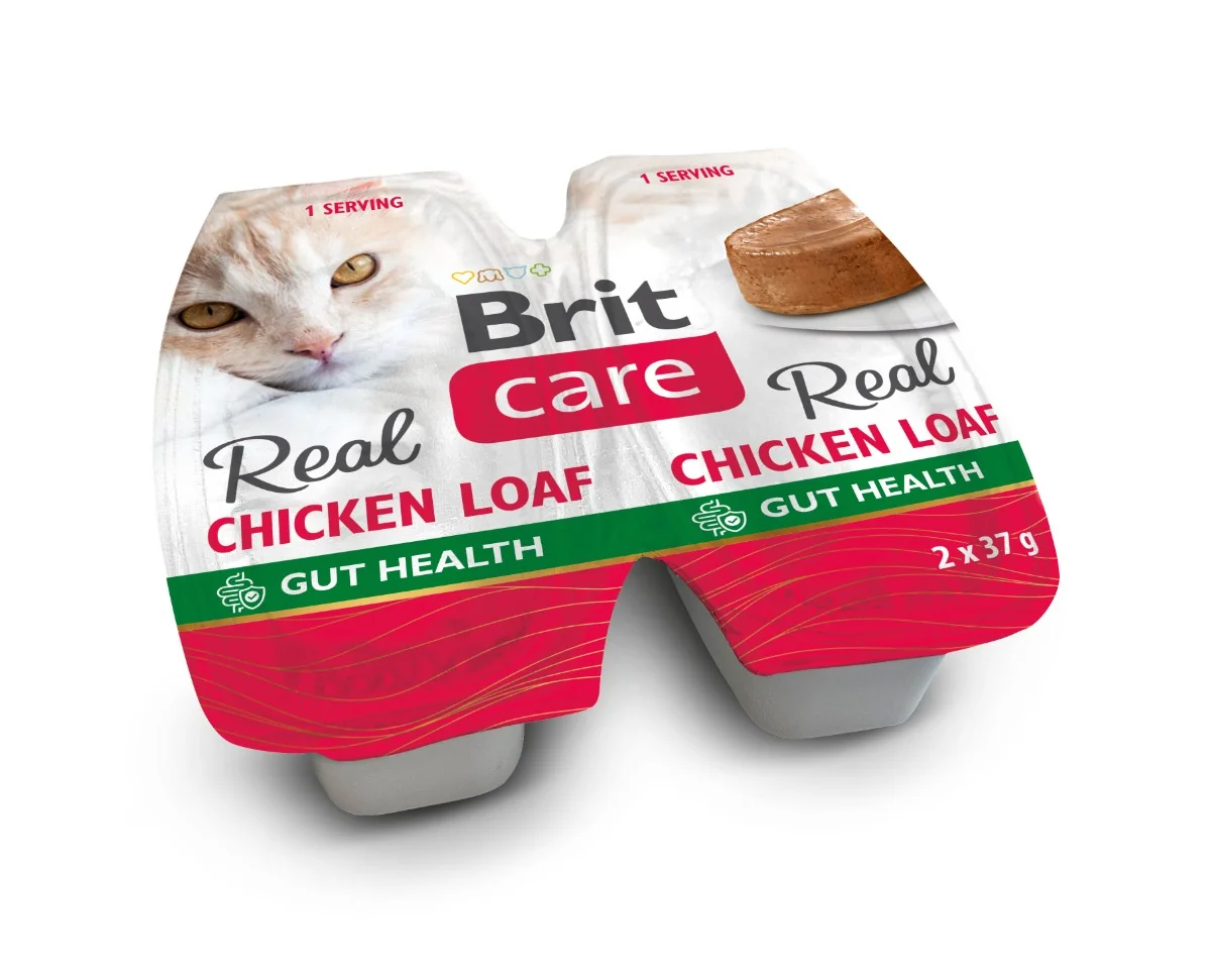 Brit Care Cat Pravé kuracie paštéta 2×37 g
