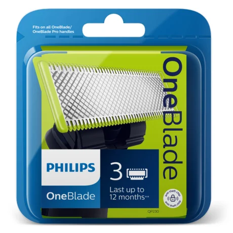 Výmenné čepele 3ks pre Philips OneBlade QP230/50 1×3 ks, výmenné čepele