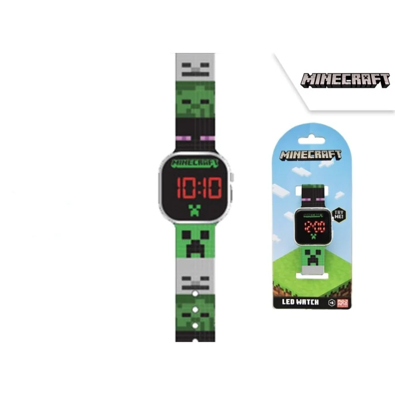 Kids Euroswan Digitálne LED hodinky Minecraft KE-MIN4165