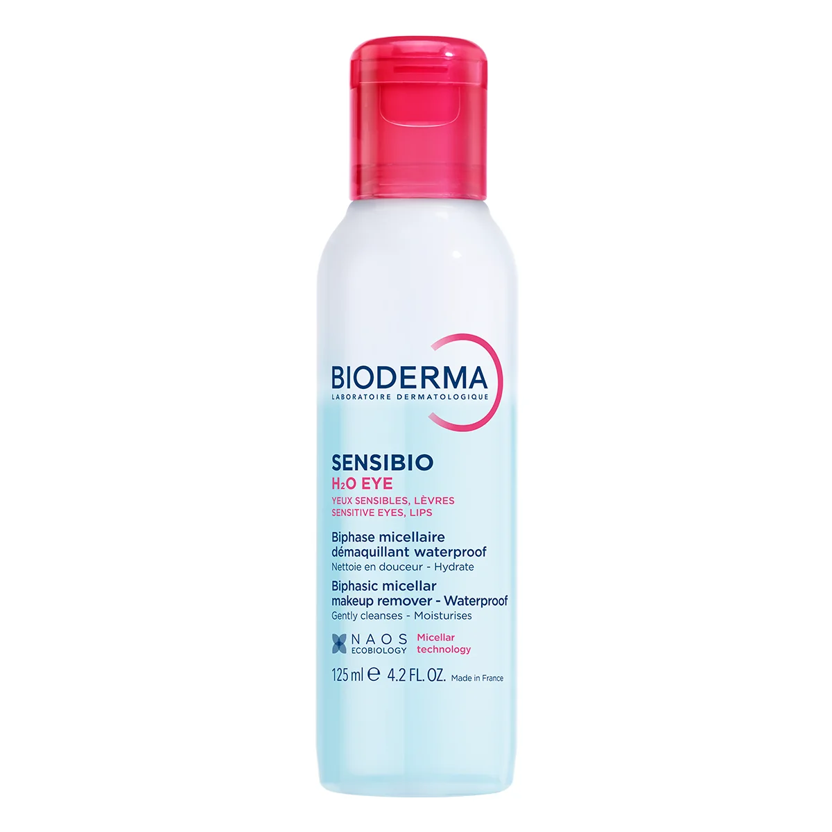 BIODERMA Sensibio H2O eye dvojfázový odličovač na oči a pery 125 ml