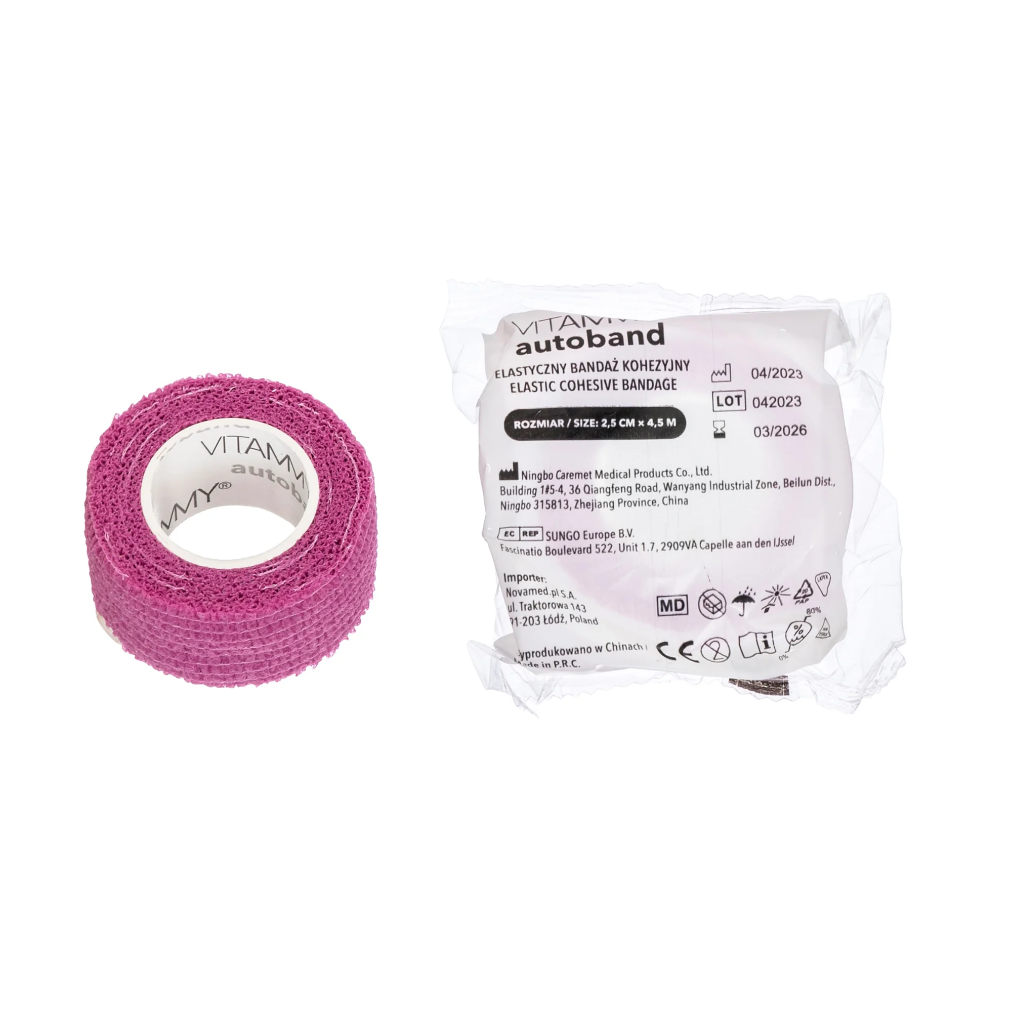 VITAMMY Autoband samolepiaca bandáž ružová 2,5 cm x 450 cm