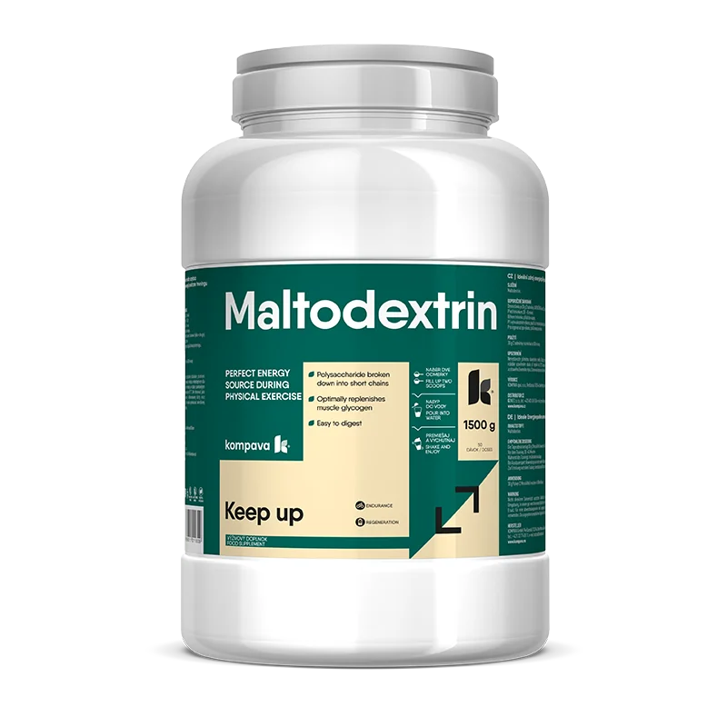 kompava MALTODEXTRIN 1×1500 g, výživový doplnok pre športovcov na doplnenie energie