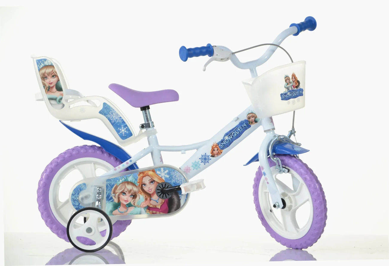 Detský bicykel Dino Bikes 124GLN SNOW QUEEN 12" dievčenské 05-CSK5124/SQ