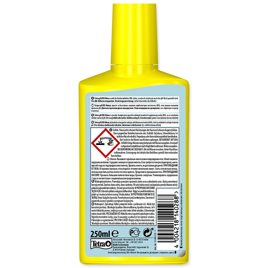 Prípravok Tetra pH/KH Minus 250ml
