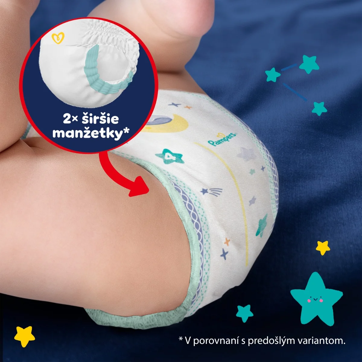 Pampers Night Pants S5 22ks (12-17kg) 1×22 ks, detské plienkové nohavičky