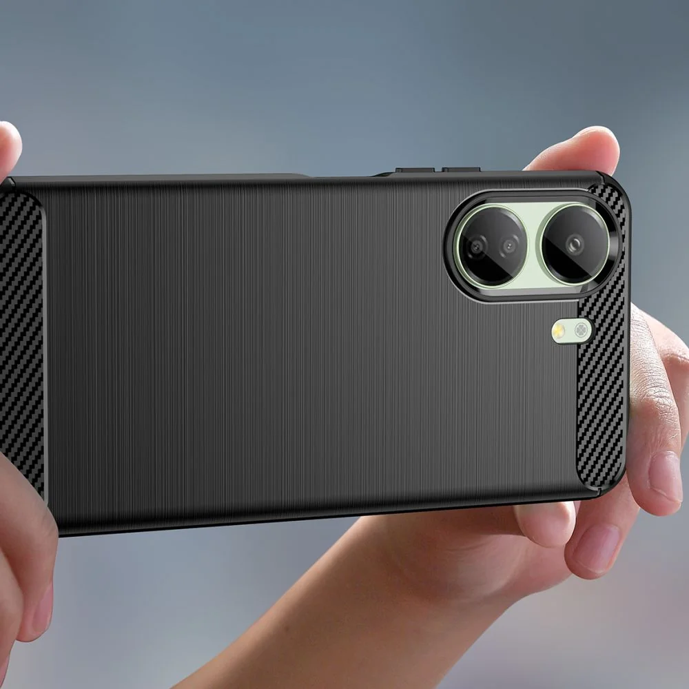Tech-Protect Carbon kryt na Xiaomi Redmi 13C / Poco C65 čierny