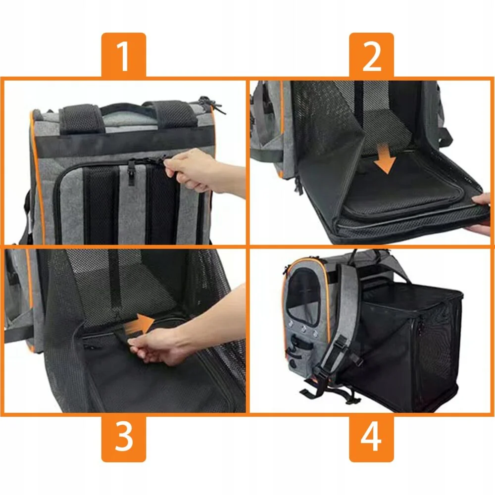 MG Animal Backpack V1 prepravná taška pre psy a mačky, sivá