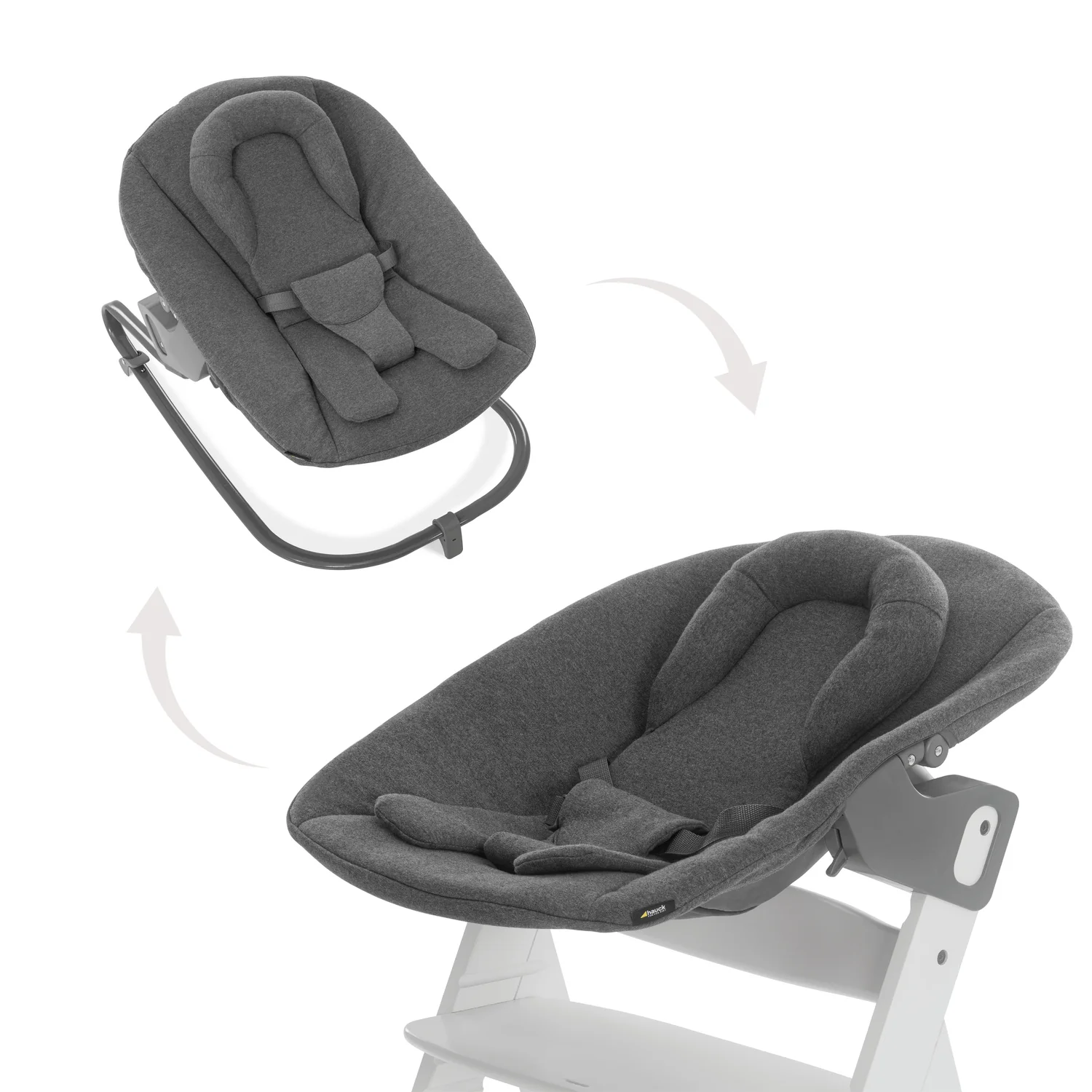 Hauck Alpha Premium nástavec pre novorodencov k stoličke Alpha+ jersey charcoal