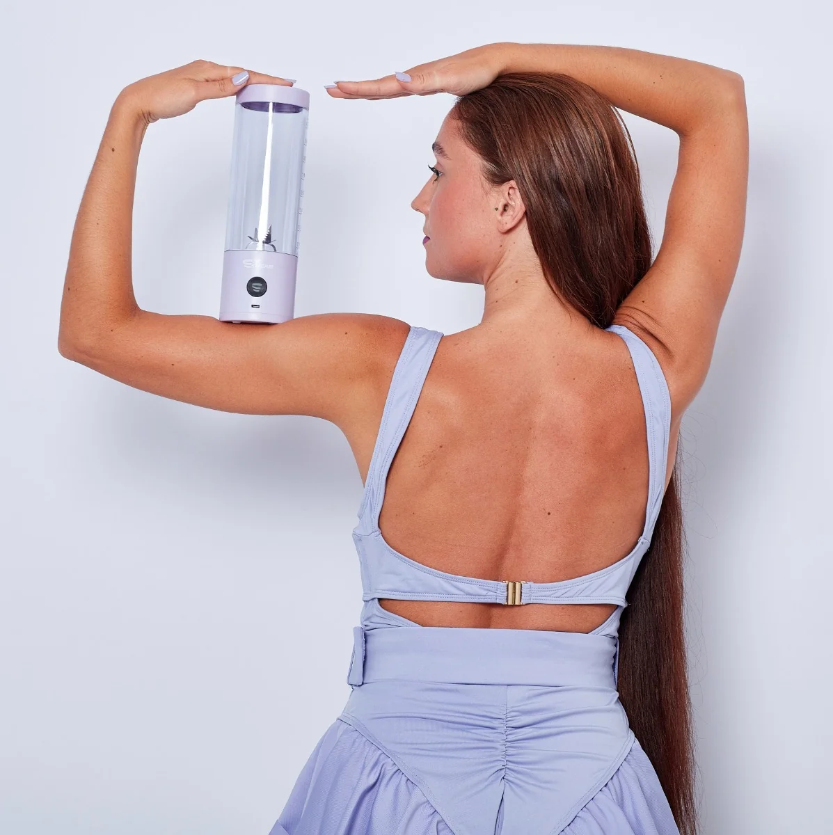 FitStream Pro fialový , prenosný, USB nabíjatelný mixér 1×1 ks, smoothie mixér