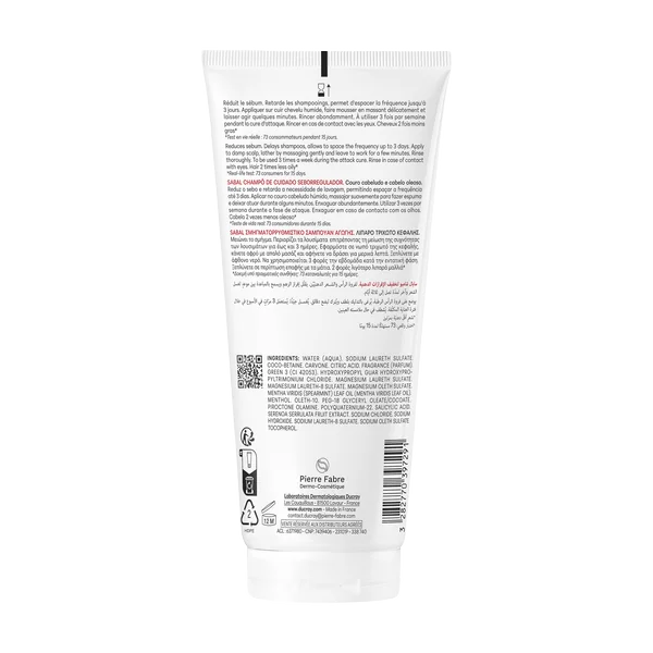 DUCRAY SABAL Ošetrujúci Šampón 200 ml