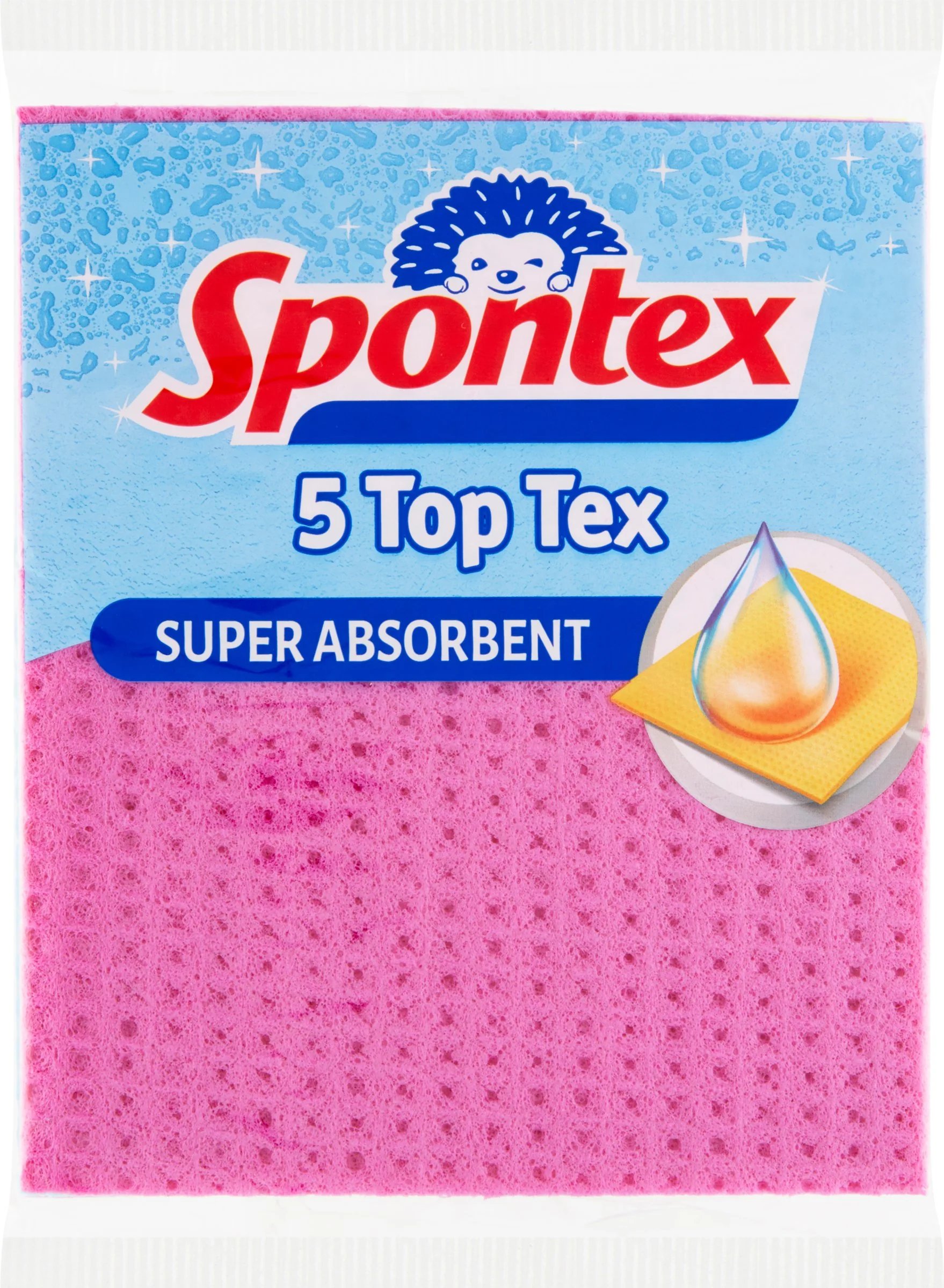 Spontex Top Tex hubková utierka 5ks 1×5 ks, hubková utierka