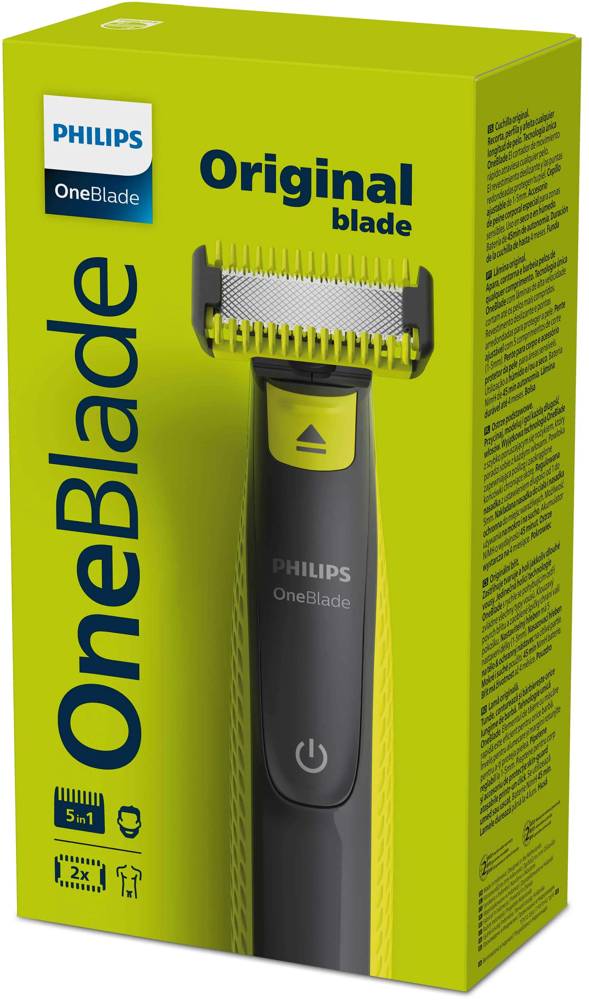 Philips OneBlade na tvár a telo QP2821/20 1×1 ks, holiaci strojček