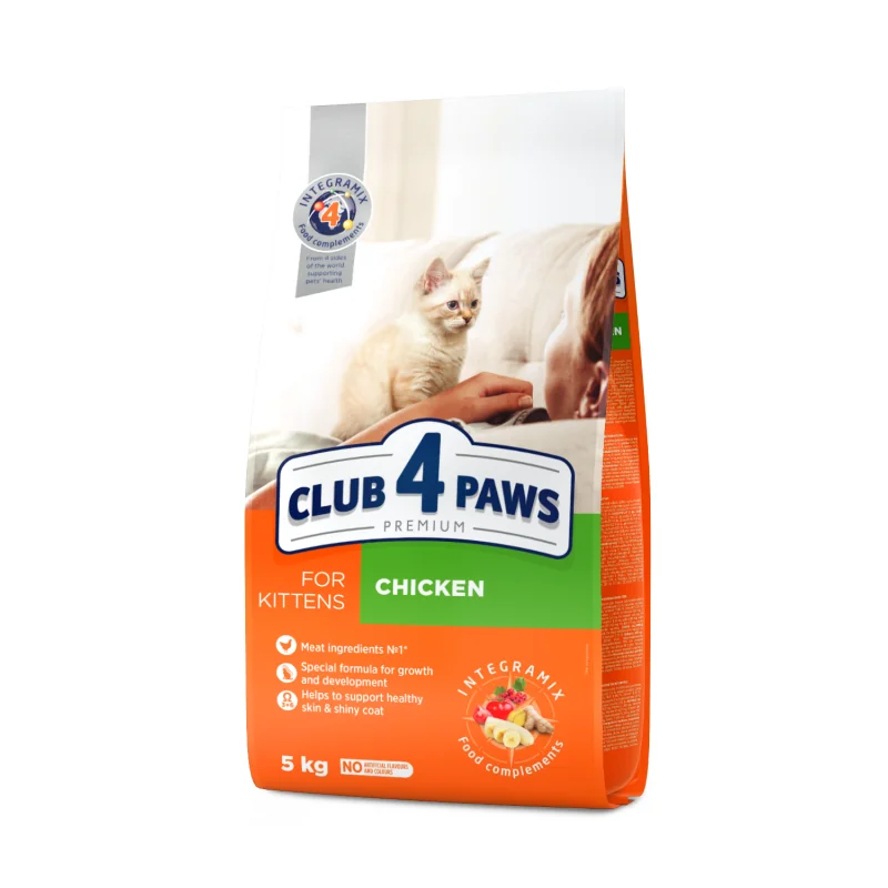 CLUB 4 PAWS Premium pre mačiatka Kura 5 kg (9108)