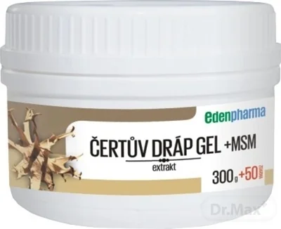 EDENPharma ČERTOV PAZÚR GÉL + MSM 1×350 g, výživový doplnok