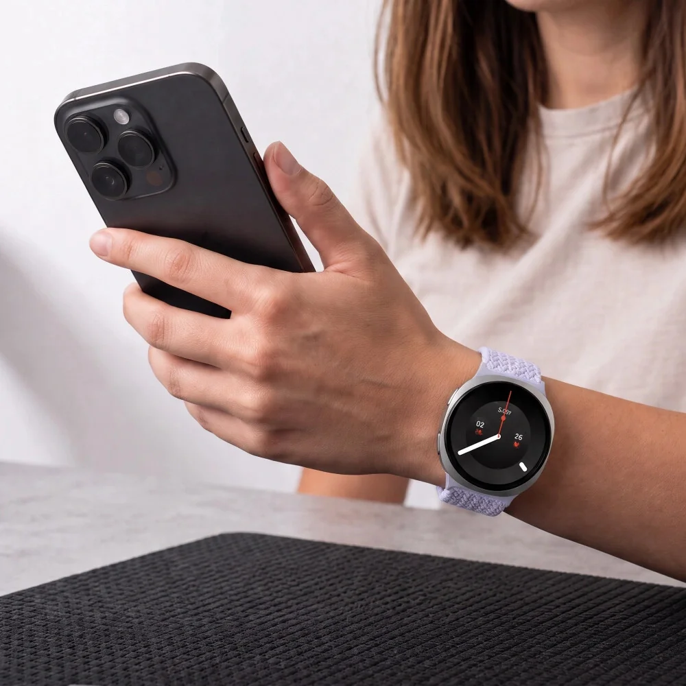Tech-Protect Nylon Mag remienok na Samsung Galaxy Watch 8 / 9 / Classic (40 / 44 / 46mm), periwinkle
