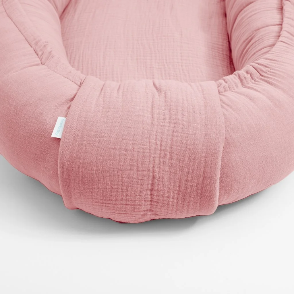 Mušelínové hniezdočko pre bábätko New Baby old pink , 20C52111