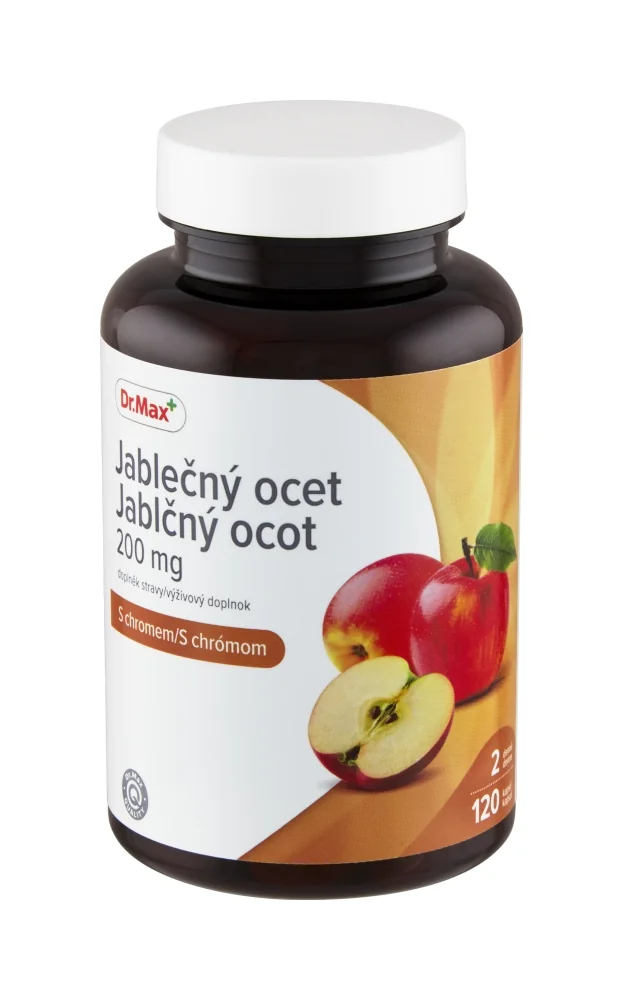 Dr. Max Jablčný ocot 200 mg 1×120 cps, výživový doplnok