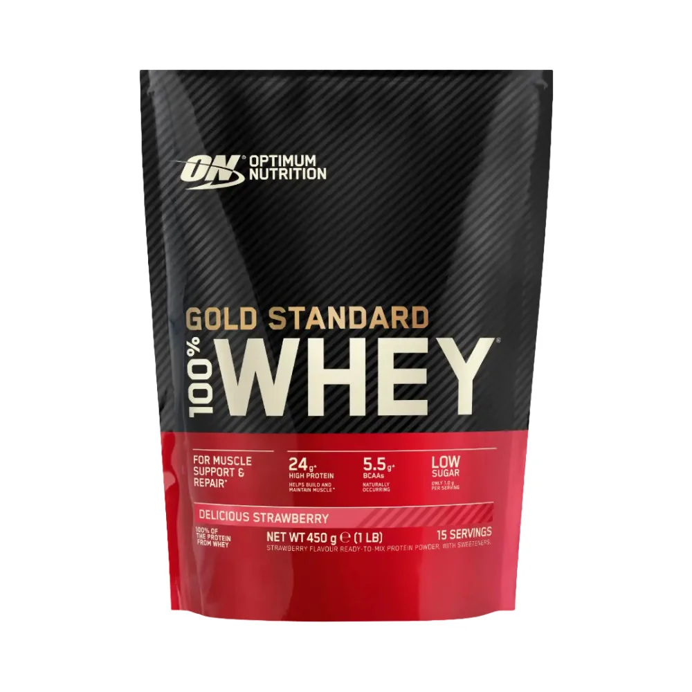 Optimum Nutrition 100% Whey Gold Standard 450-465 g jahoda