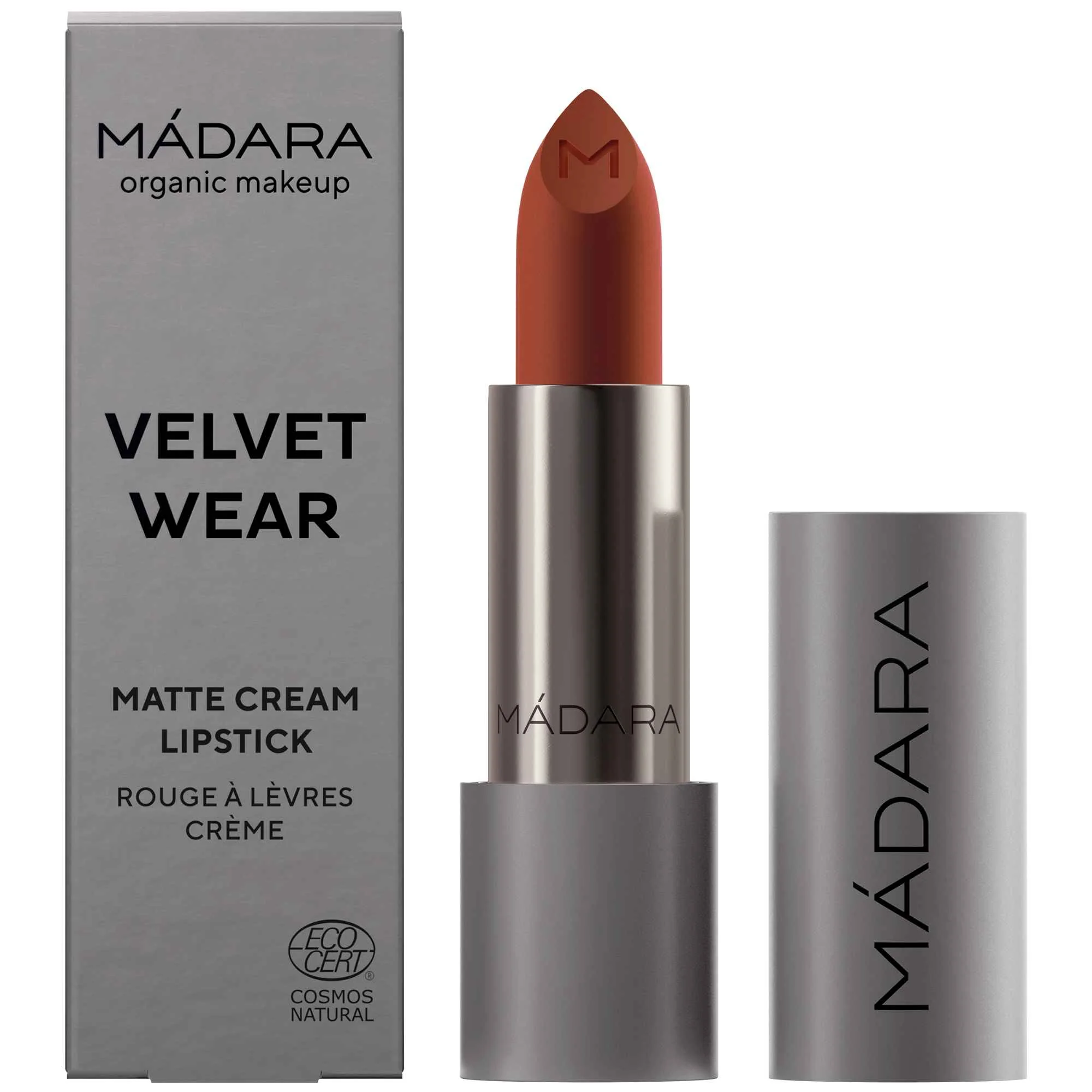 MÁDARA VELVET WEAR Matný krémovy rúž Magma 1×3,8 g, krémový rúž na pery