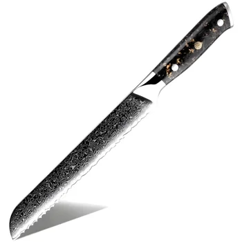 Damaškový kuchynský nôž Bread-34,2cm, čepeľ 21,1cm, SKU: 35142